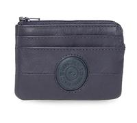 Pepe Jeans Cracker Monedero Azul 11x7x1,5 cms Piel