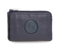 Pepe Jeans Cracker Monedero con Tarjetero Azul 11x7x1,5 cms Piel
