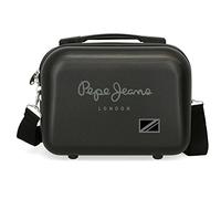 Pepe Jeans Cromwell Neceser Adaptable Negro 29x21x15 cms Rígido ABS 9,14L 0,63 kgs