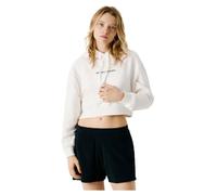 Pepe Jeans Cropped Logo Hoody Sudadera, Blanco (Blanquecino), L para Mujer