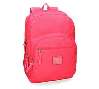 Pepe Jeans Cross Mochila doble compartimento, 44 cm, color Fucsia