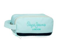 Pepe Jeans Dalma Estuche Triple Azul 22x10x9 cms Poliéster by Joumma Bags