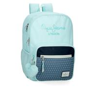 Pepe Jeans Dalma Mochila Escolar Doble Compartimento Azul 30x40x13 cms Poliéster by Joumma Bags