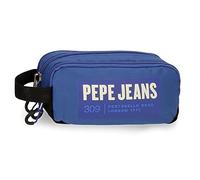 Pepe Jeans Darren Estuche Triple Azul 22x10x9 cms Poliéster