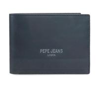 Pepe Jeans Deep Billetero con Monedero Azul 12,5x9,5x1 cms Piel by Joumma Bags