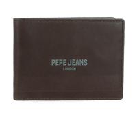 Pepe Jeans Deep. Cartera Horizontal con Monedero Marrón 11,5x8x1 cms Piel by Joumma Bags