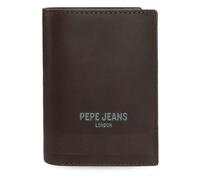 Pepe Jeans Deep Cartera Vertical con Monedero Marrón 8,5x11,5x1 cms Piel by Joumma Bags