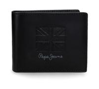 Pepe Jeans Denver Cartera Horizontal con Billetera Extraible Azul 11x8,5x1 cms Piel by Joumma Bags