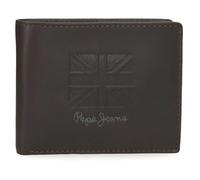 Pepe Jeans Denver Cartera Horizontal con Billetera Extraible Azul 11x8,5x1 cms Piel by Joumma Bags