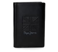 Pepe Jeans Denver Cartera Vertical con Monedero Azul 8,5x11,5x1 cms Piel by Joumma Bags