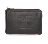 Pepe Jeans Denver Monedero con Tarjetero Azul 11x7x1,5 cms Piel by Joumma Bags