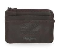 Pepe Jeans Denver Monedero con Tarjetero Azul 11x7x1,5 cms Piel by Joumma Bags