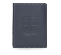 Pepe Jeans Denver Tarjetero Vertical Azul 9x11x1 cms Piel by Joumma Bags