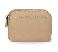 Pepe Jeans Diane Monedero Beige 12x8x2 cms Piel sintética