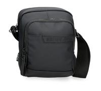 Pepe Jeans Dorking Bandolera Mediana Negro 17x22x8 cms Poliéster con Detalles en Piel Sintética by Joumma Bags