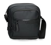 Pepe Jeans Dorking Bandolera Portatablet Dos Compartimentos Negro 22x27x10 cms Poliéster con Detalles en Piel Sintética by Joumma Bags