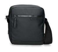 Pepe Jeans Dorking Bandolera Portatablet Negro 23x27x7 cms Poliéster con Detalles en Piel Sintética by Joumma Bags
