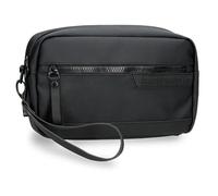 Pepe Jeans Dorking Bolso de Mano Negro 24,5x15x6 cms Poliéster con Detalles en Piel Sintética by Joumma Bags