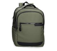 Pepe Jeans Dorking Mochila de Cabina para Portátil 15,6 pulgadas Verde 31x44x15 cms Poliéster con detalles en Piel Sintética 20,46L by Joumma Bags