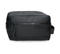 Pepe Jeans Dorking Nececer Adaptable Negro 26x16x12 cms Poliéster con Detalles en Piel Sintética by Joumma Bags