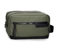 Pepe Jeans Dorking Nececer Adaptable Verde 26x16x12 cms Poliéster con Detalles en Piel Sintética by Joumma Bags