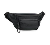 Pepe Jeans Dorking Riñonera Negro 30x13x5 cms Poliéster con Detalles en Piel Sintética by Joumma Bags