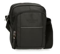 Pepe Jeans Dortmund Bandolera Mediana Gris 17x22x7,5 cms Algodón, Poliéster y PU. 2,99L by Joumma Bags