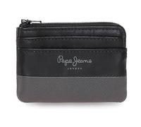 Pepe Jeans Dual Monedero Negro 11x7x1,5 cms Piel