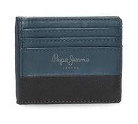 Pepe Jeans Dual Tarjetero Azul 9,5x7,5 cms Piel