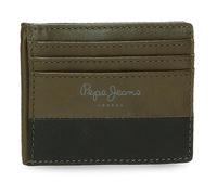 Pepe Jeans Dual Tarjetero Verde 9,5x7,5 cms Piel