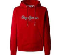 Pepe Jeans Duke Hoodie Sudadera, Rojo (Rojo Rugby), XL para Hombre