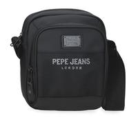 Pepe Jeans Durham Bandolera Portatablet Negro 23x27x7 cms Poliéster by Joumma Bags