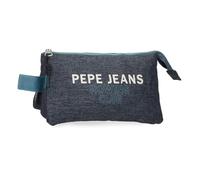 Pepe Jeans Edmon Estuche Triple Azul 22x12x5 cms Poliéster by Joumma Bags by Joumma Bags