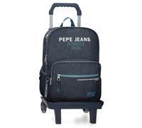 Pepe Jeans Edmon Mochila Escolar, Azul, 30x40x12 cms