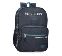 Pepe Jeans Edmon Mochila Escolar Azul 30x40x12 cms Poliester 15,6L by Joumma Bags