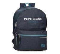Pepe Jeans Edmon Mochila Escolar, Azul, 31x44x17,5 cms