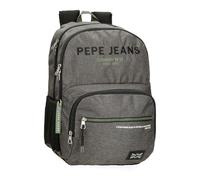 Pepe Jeans Edmon Mochila para portátil 15,6" doble compartimento Adaptable a carro Gris 33x46x15 cms Poliéster by Joumma Bags