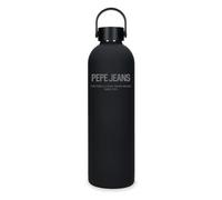 Pepe Jeans Edward Botella de Acero Inoxidable Negro 7x26,5x7 cms Acero Inoxidable by Joumma Bags