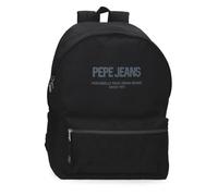 Pepe Jeans Edward Mochila Adaptable a Carro Portátil 15,6 Pulgadas Negro 31x44x17,5 cm Poliéster 23,87L by Joumma Bags