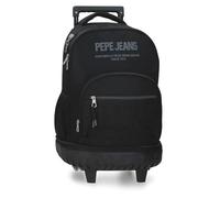 Pepe Jeans Edward Mochila Compact 2 Ruedas Portátil 15,6 Pulgadas Negro 32x43x21 cm Poliéster 28,9L by Joumma Bags
