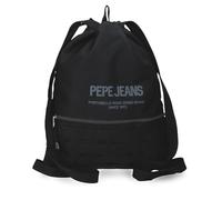 Pepe Jeans Edward Mochila Saco con Cremallera Portátil 15,6 Pulgadas Negro 35x46x1 cm Poliéster 1,61L by Joumma Bags