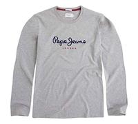 Pepe Jeans Eggo Camiseta para Hombre Slim Fit Manga Larga Gris, L