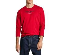 Pepe Jeans Eggo Long Camiseta, Rojo (Ruby Red), S para Hombre