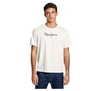 Pepe Jeans Eggo N Camiseta, Blanco (Blanco Envejecido), XL Hombre