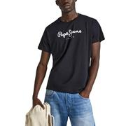 PEPE JEANS Camiseta con cuello redondo Eggo. Color Negro
