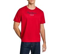 Pepe Jeans Eggo N Camiseta, Rojo (Ruby Red), XL Hombre