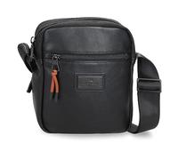 Pepe Jeans Egham Bolso de Mano Negro 25x16x1 cms Poliéster
