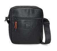 Pepe Jeans Egham Bolso de Mano Negro 25x16x1 cms Poliéster