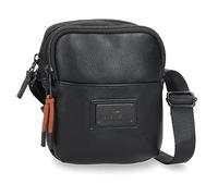 Pepe Jeans Egham Bolso de Mano Negro 25x16x1 cms Poliéster