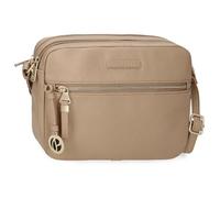 Pepe Jeans Elia Bandolera Dos Compartimentos Beige 24x16x9 cms Piel sintética by Joumma Bags